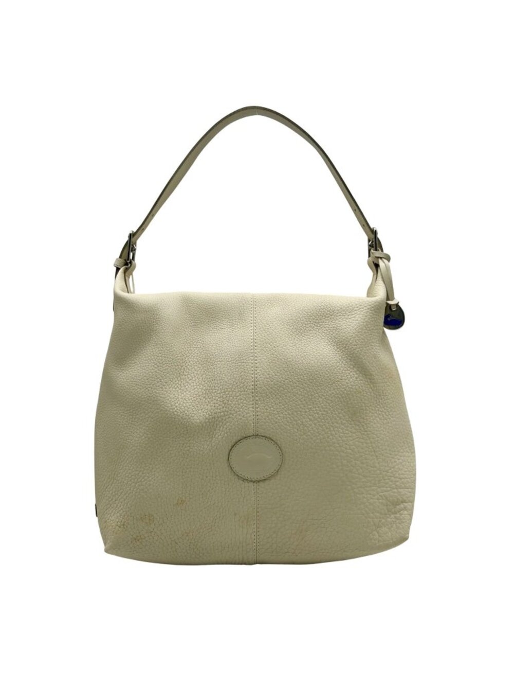 Dooney & Bourke Beige Pebbled Leather Hobo Bag